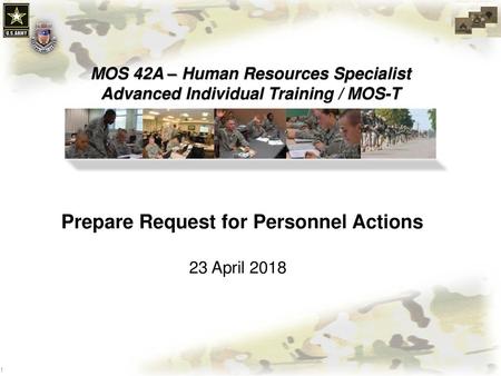 Prepare Request for Personnel Actions
