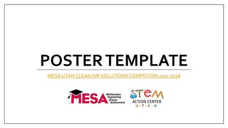 MESA UTAH CLEAN AIR SOLUTIONS COMPETION