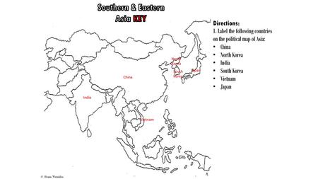 Southern & Eastern Asia KEY