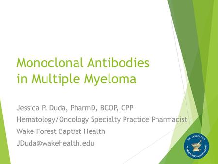 Monoclonal Antibodies in Multiple Myeloma