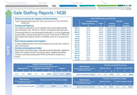 Safe Staffing Reports / NQB