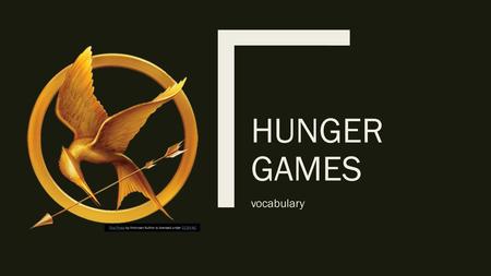 Hunger games vocabulary