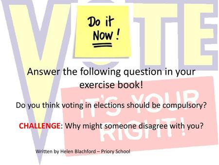 Answer the following question in your exercise book!