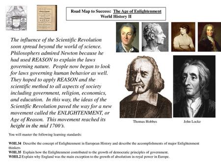 Road Map to Success: The Age of Enlightenment World History II