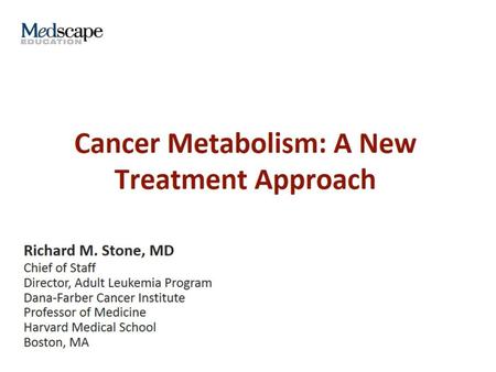 Cancer Metabolism: A New Treatment Approach