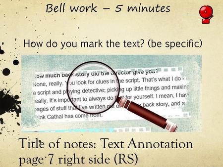 Title of notes: Text Annotation page 7 right side (RS)