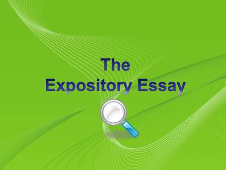 The Expository Essay Powerpoint Templates.