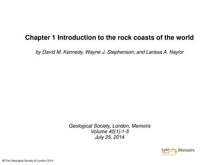 Chapter 1 Introduction to the rock coasts of the world