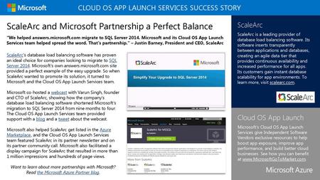 Cloud OS App Launch Services Success Story