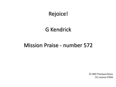 Mission Praise - number 572
