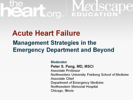 Acute Heart Failure.