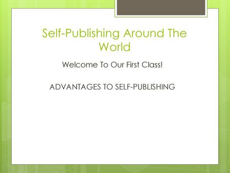 Self-Publishing Around The World