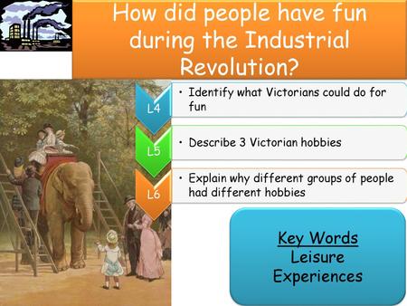How did people have fun during the Industrial Revolution?