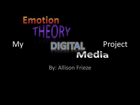 Emotion theory digital Media