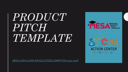 Product Pitch Template