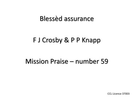 Mission Praise – number 59