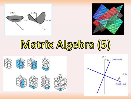 Matrix Algebra (5).