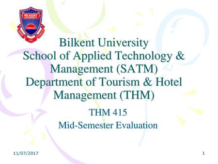 THM 415 Mid-Semester Evaluation