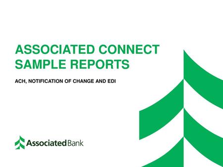 Associated Connect sample reports