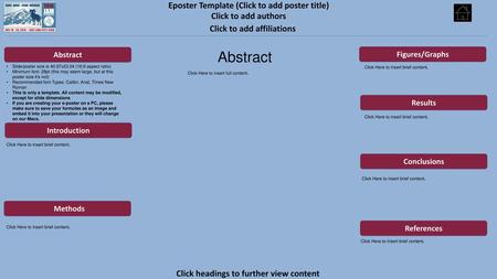 Abstract Eposter Template (Click to add poster title)