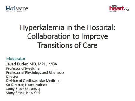Hyperkalemia in the Hospital: Collaboration to Improve Transitions of Care.