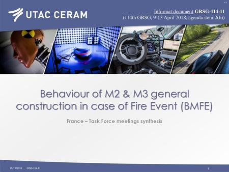 Behaviour of M2 & M3 general construction in case of Fire Event (BMFE)