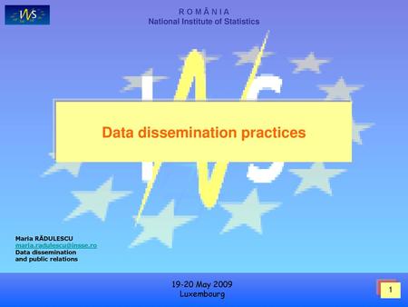Data dissemination practices