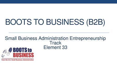 Small Business Administration Entrepreneurship Track