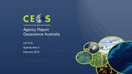 Agency Report Geoscience Australia