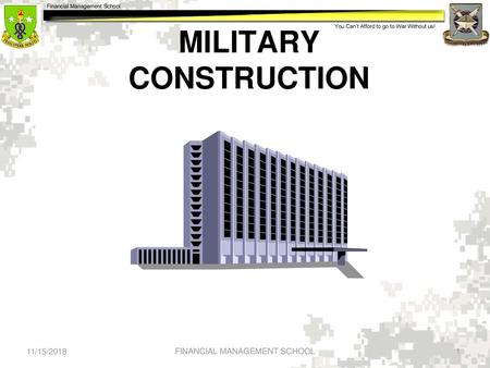 MILITARY CONSTRUCTION