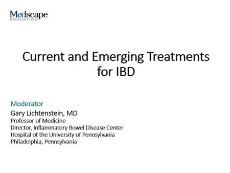 Current and Emerging Treatments for IBD