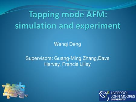 Tapping mode AFM: simulation and experiment