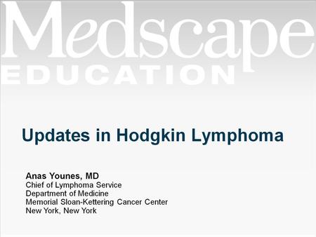 Updates in Hodgkin Lymphoma
