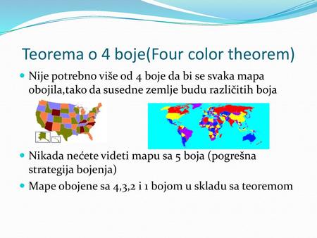 Teorema o 4 boje(Four color theorem)