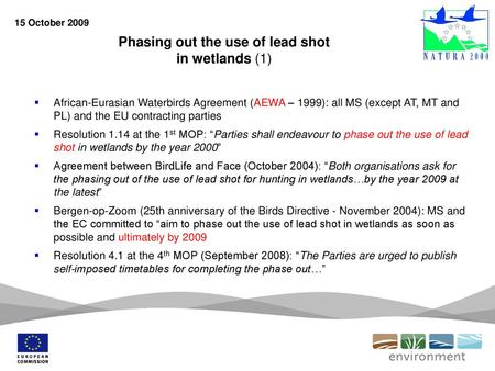 Phasing out the use of lead shot in wetlands (1)