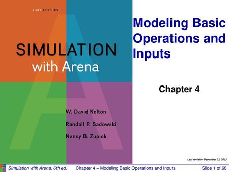 Simulation With Arena 6th Edition by David Kelton for sale online