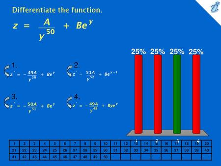 Differentiate the function. {image}