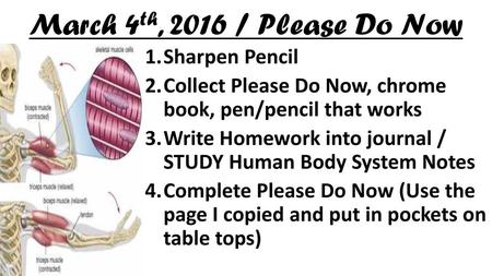 March 4th, 2016 / Please Do Now Sharpen Pencil