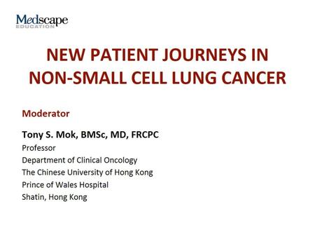 New Patient Journeys in Non-small cell lung cancer