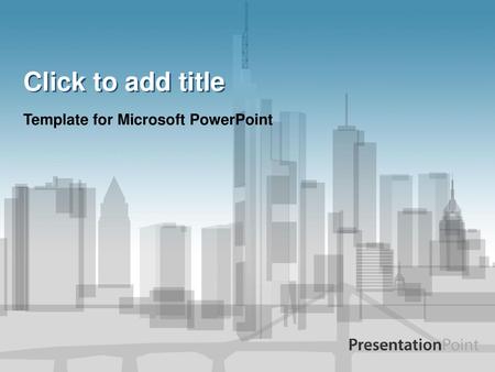 Template for Microsoft PowerPoint