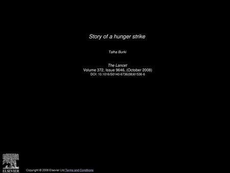 Story of a hunger strike