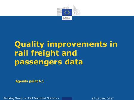 Working Group on Rail Transport Statistics