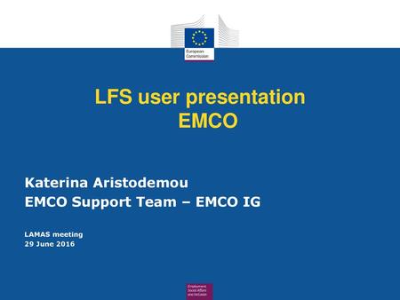 LFS user presentation EMCO