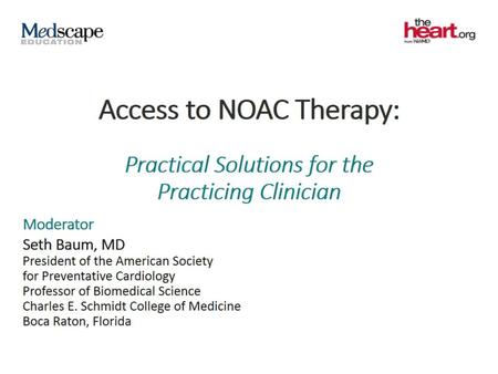 Access to NOAC Therapy: