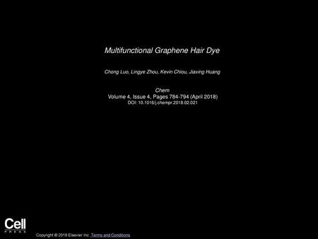 Multifunctional Graphene Hair Dye