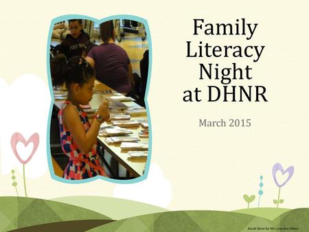 Family Literacy Night at DHNR