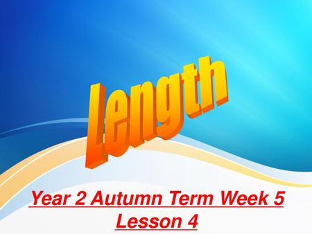 Year 2 Autumn Term Week 5 Lesson 4
