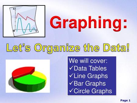 Let’s Organize the Data!