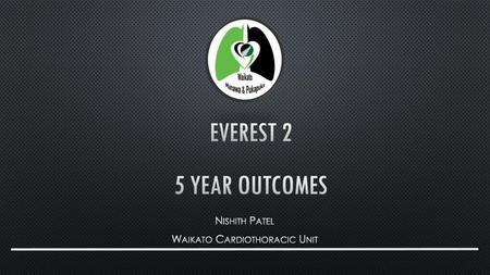 Nishith Patel Waikato Cardiothoracic Unit