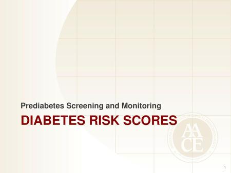 Prediabetes Screening and Monitoring